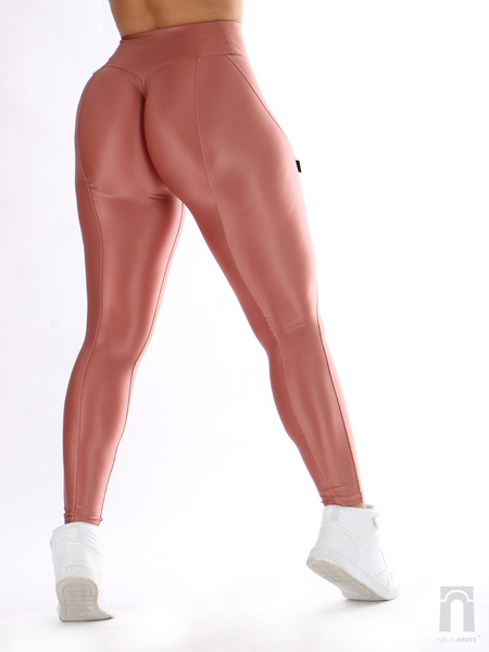 Melanie Rose Gold Satin Gloss Legging - Tailored | IshtarandBrute